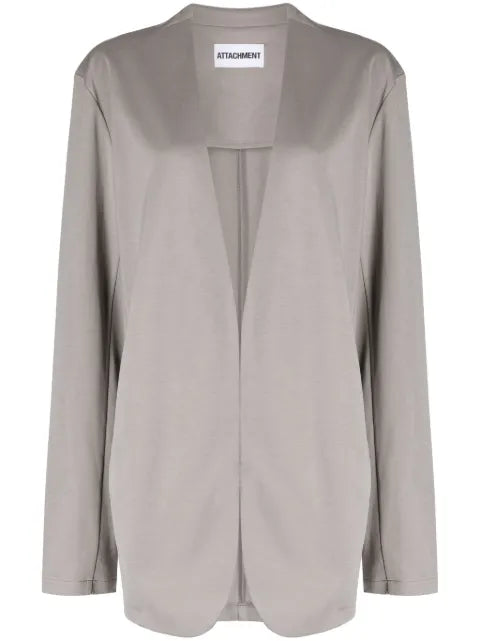 Attachment V-neck cotton blazer