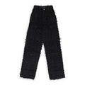 BLACK HUSK WIDE LEG PANTS