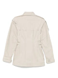 Elena Velez darted denim jacket
