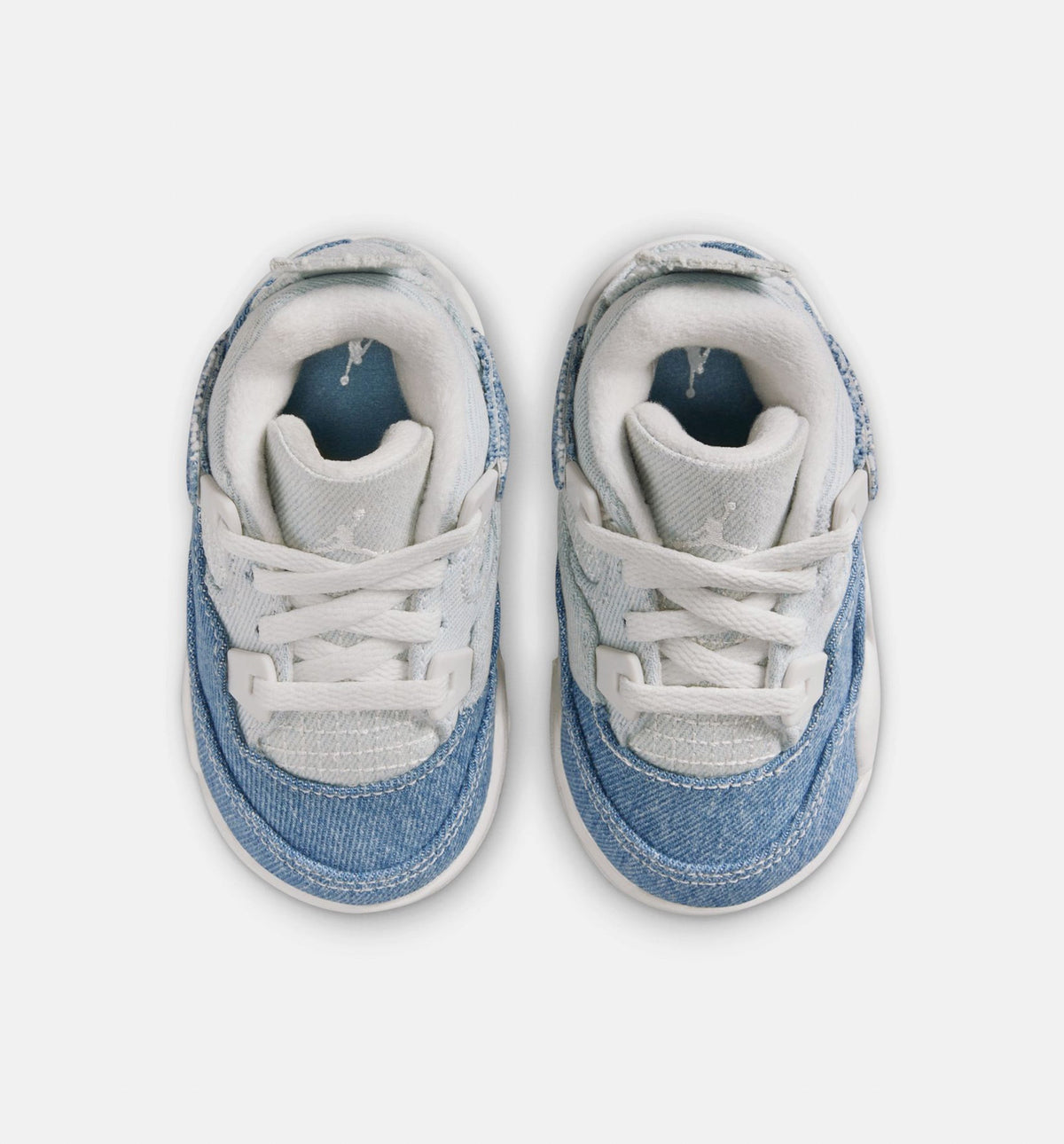 Air Jordan 4 Retro "Worn Blue" Infant/Toddler Shoe – Sail/Worn Blue/Metallic Gold