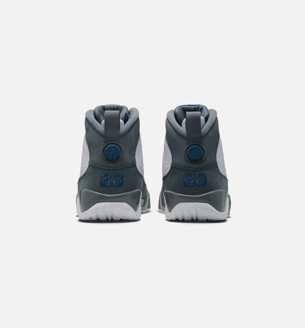 Air Jordan 9 Retro Flint Grey & French Blue Men's Lifestyle Shoes - White/French Blue/Flint Grey