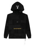 Mastermind Japan skull-patch panelled hoodie
