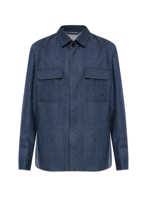 ETRO paisley-pattern wool jacket
