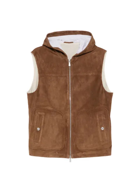 Eleventy hooded pocket gilet