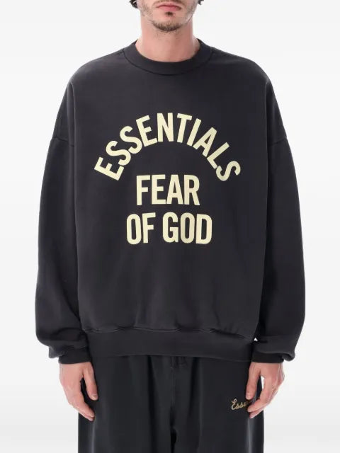 FEAR OF GOD ESSENTIALS Campus 90s logo-print sweater