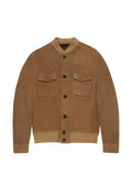 Montedoro suede flap-pocket bomber jacket