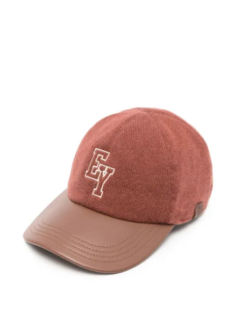 Eleventy cashmere baseball cap with Logo