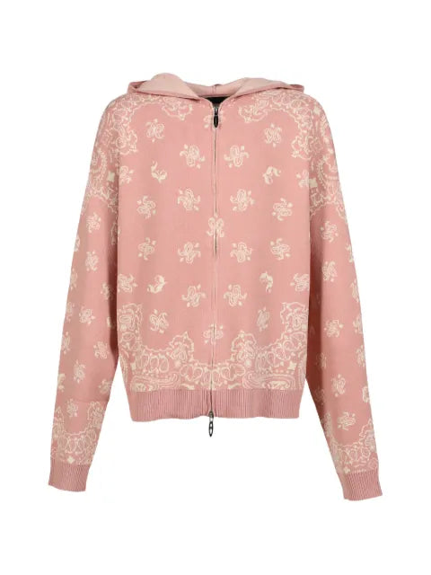 JUN/NAKAYAMA paisley-jacquard hoodie
