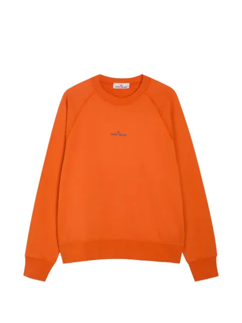 Stone Island logo-print raglan-sleeve sweatshirt