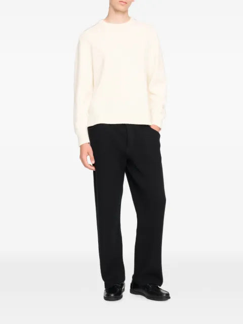 Barrie thistle-motif round-neck sweater