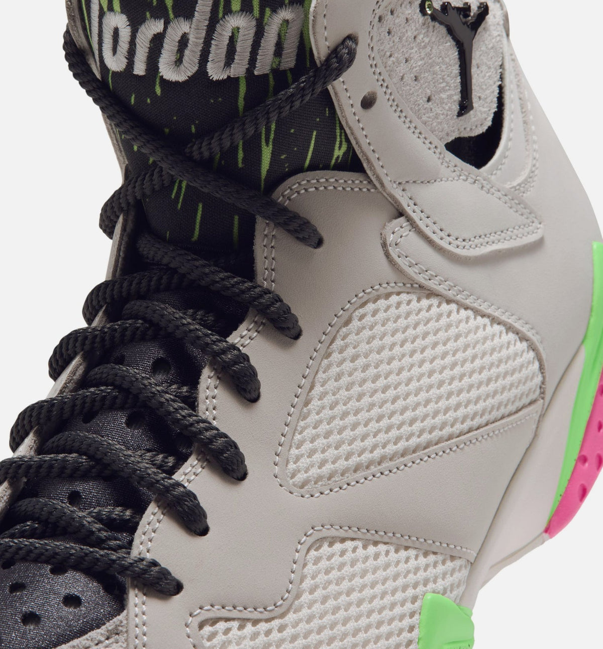Air Jordan 7 Retro Tennis Day Men's Lifestyle Shoe – Phantom/Lime Blast/Pink Blast/Anthracite