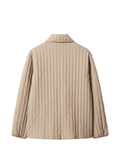 Maison Kitsuné vertical-quilted patch-pocket jacket