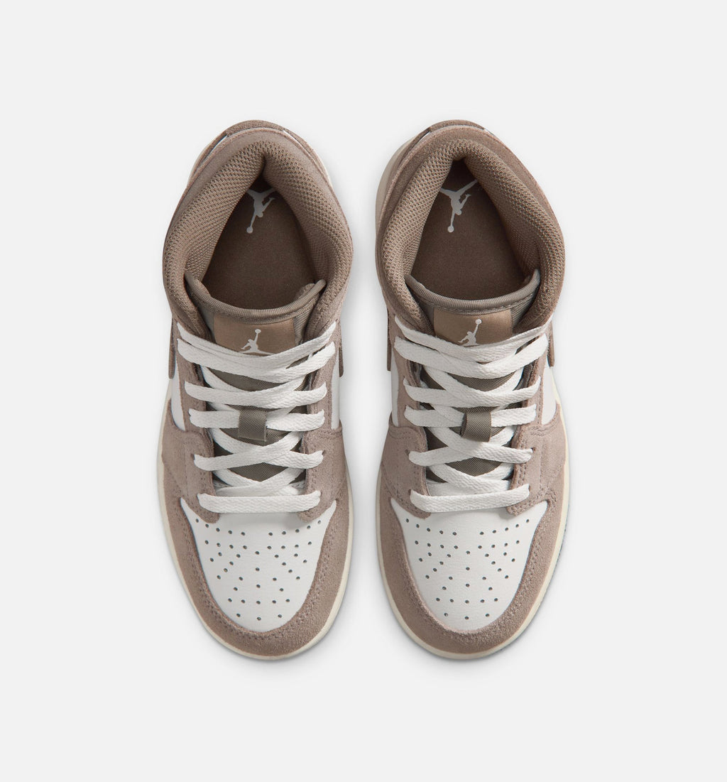 Air Jordan 1 Mid "Enigma Stone" Grade School Lifestyle Shoes – Enigma Stone/Olive Grey/Summit White