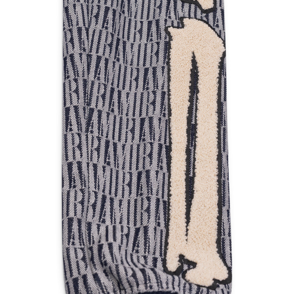 Blue Jacquard Bones Bomber