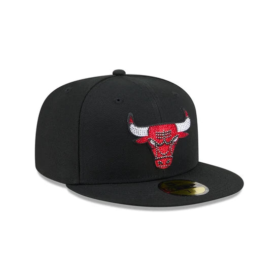 New Era 5950 Chicago Bulls Rhinestone Badge Fitted Hat