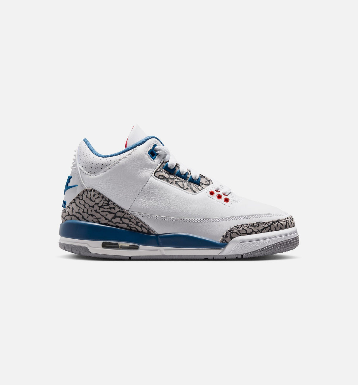 Air Jordan 3 Retro OG "True Blue" Big Kids' Shoe – White/Fire Red/True Blue