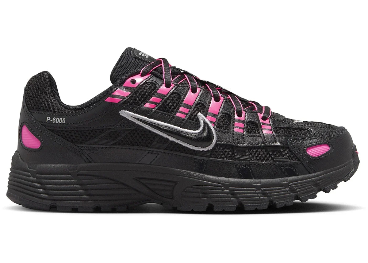 Nike P-6000 Pink Blast Metallic Silver Black (GS) HV5064-600