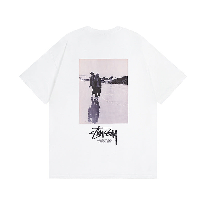 Stussy T Shirts Casual Loose Couple T Shirts
