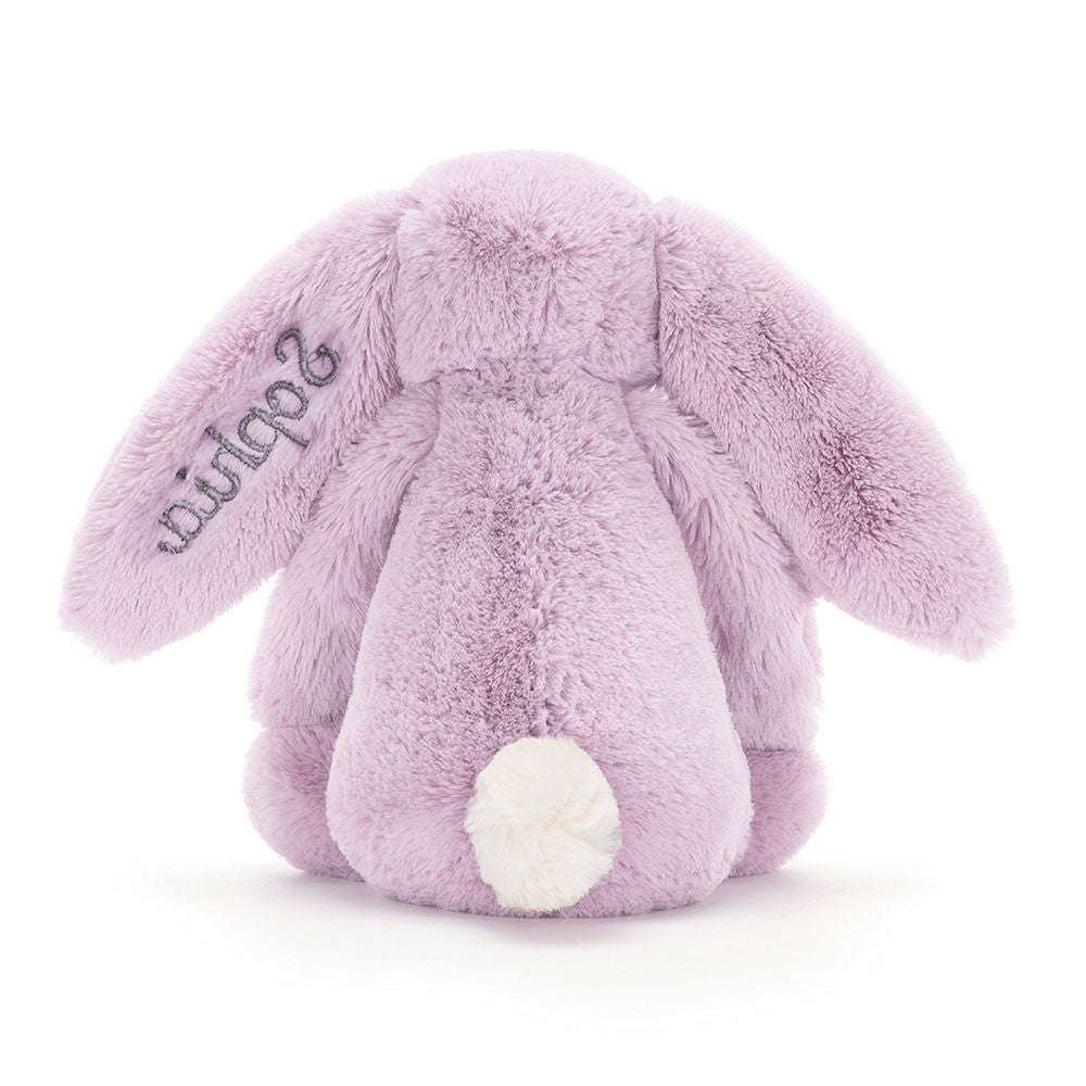 Personalized Bashful Lilac Bunny Medium