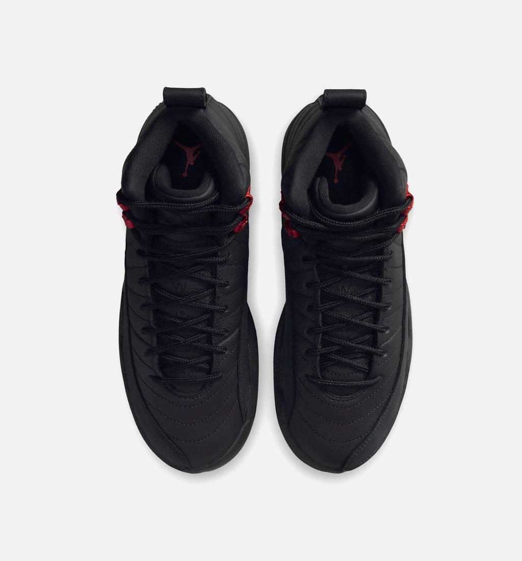 Air Jordan 12 Retro Bloodline Grade School Sneakers - Black / Varsity Red