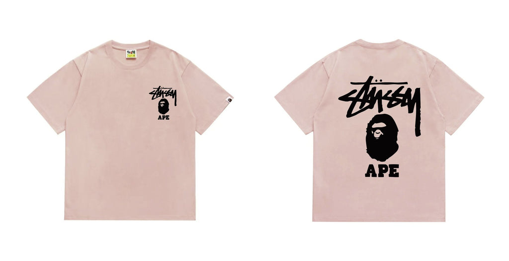BAPE Stussy Graphic Short-Sleeve T-Shirt