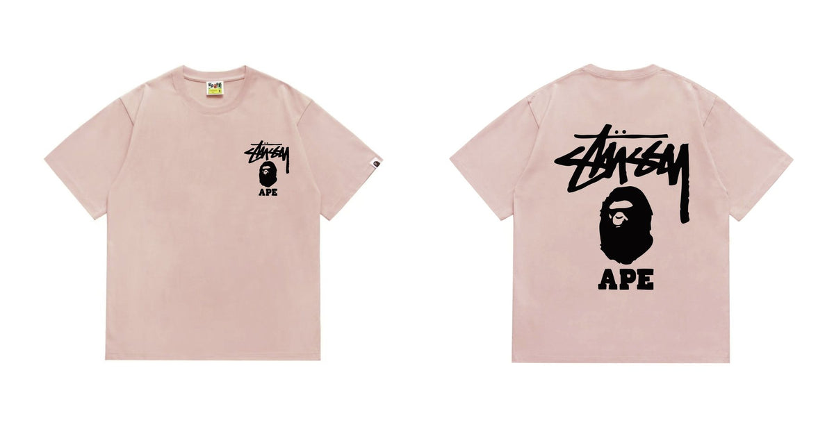 BAPE Stussy Graphic Short-Sleeve T-Shirt