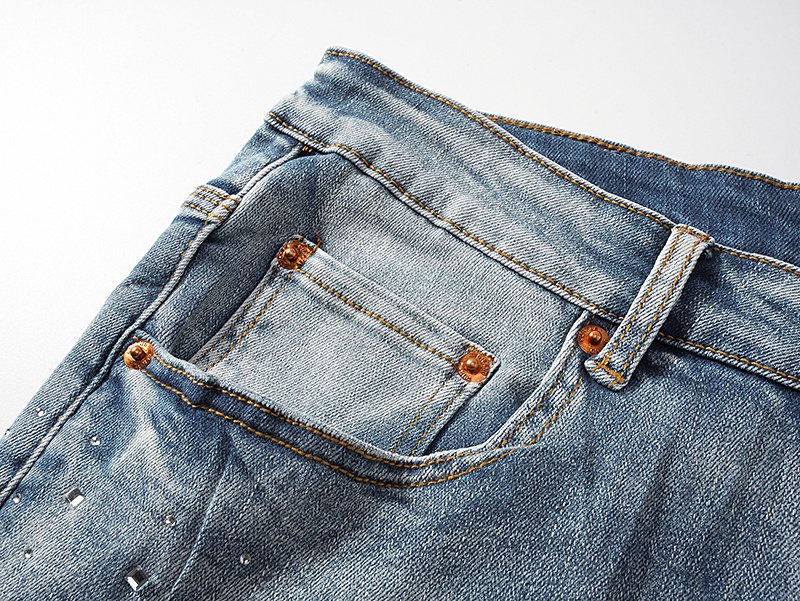 Purple Brand Light Blue Distressed Skinny Jeans