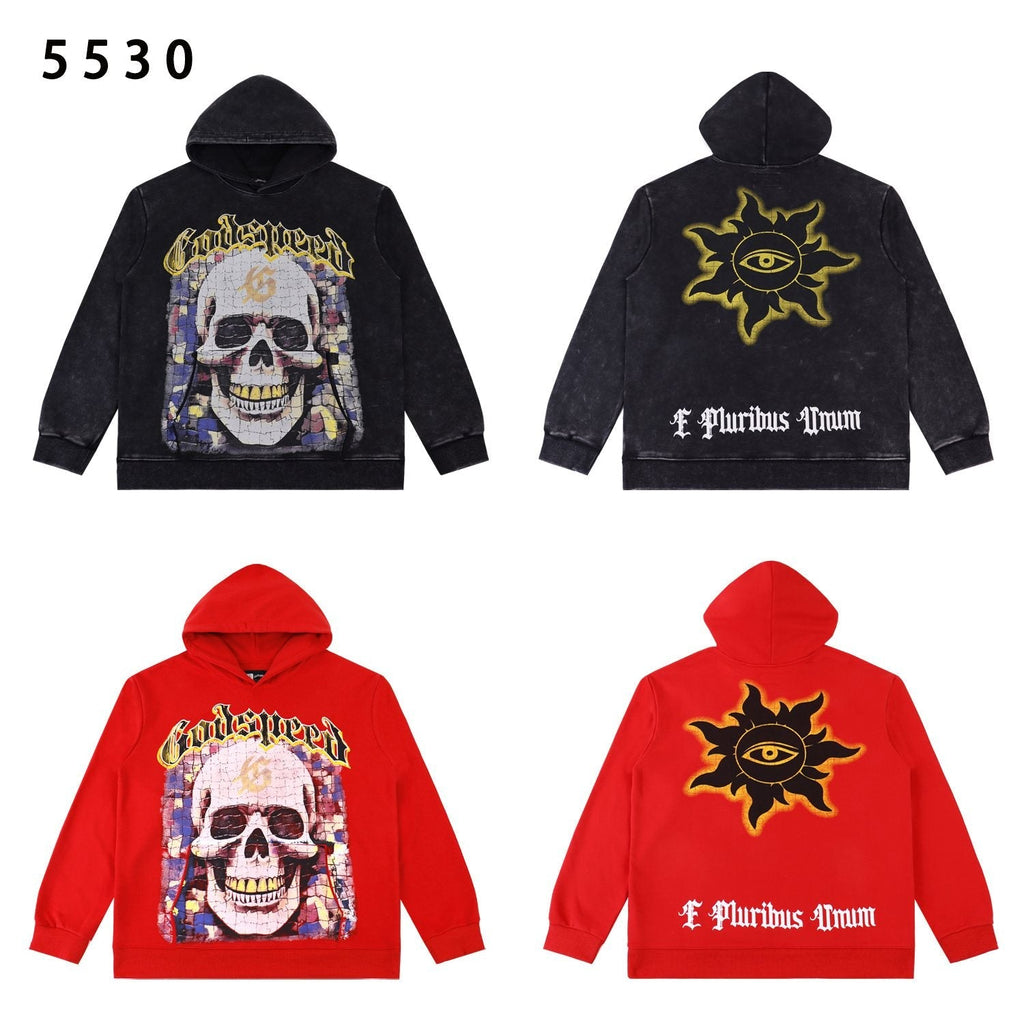 Godspeed Skull Sun Graphic Hoodie