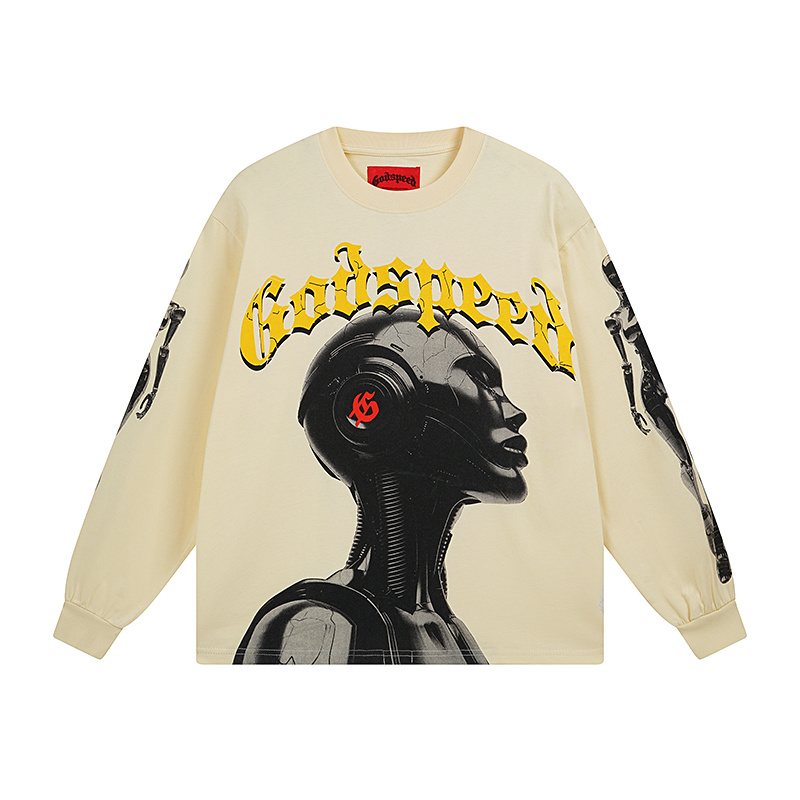 Godspeed Robot Graphic Long-Sleeve T-Shirt