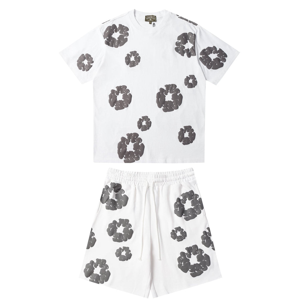 DENIM TEARS Cotton Wreath Graphic Short-Sleeve Set