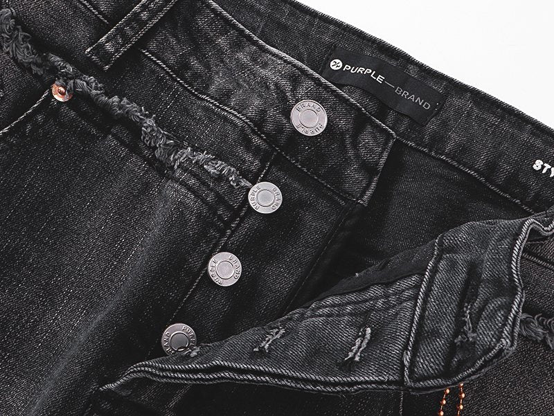 Purple Brand Washed Black Flare Jeans