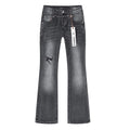 Purple Brand Washed Black Flare Jeans