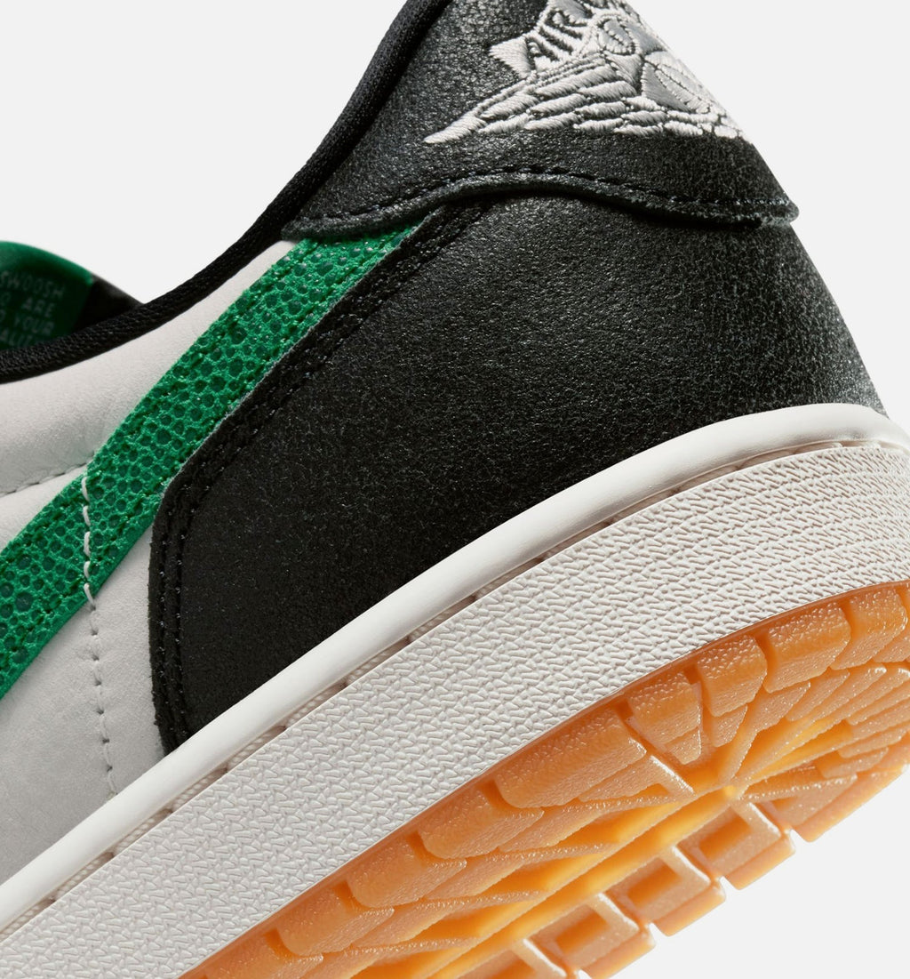 Air Jordan 1 Retro Low OG Phantom and Pine Green Men's Sneakers - Phantom/Pine Green/Black