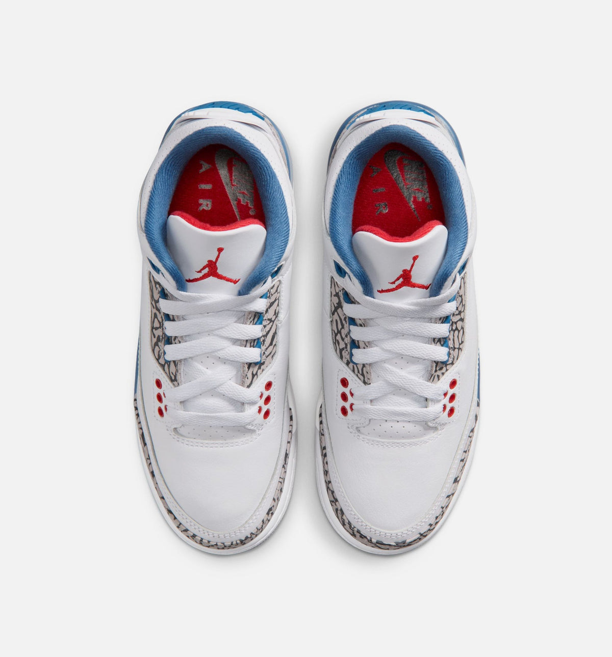 Air Jordan 3 Retro OG "True Blue" Big Kids' Shoe – White/Fire Red/True Blue