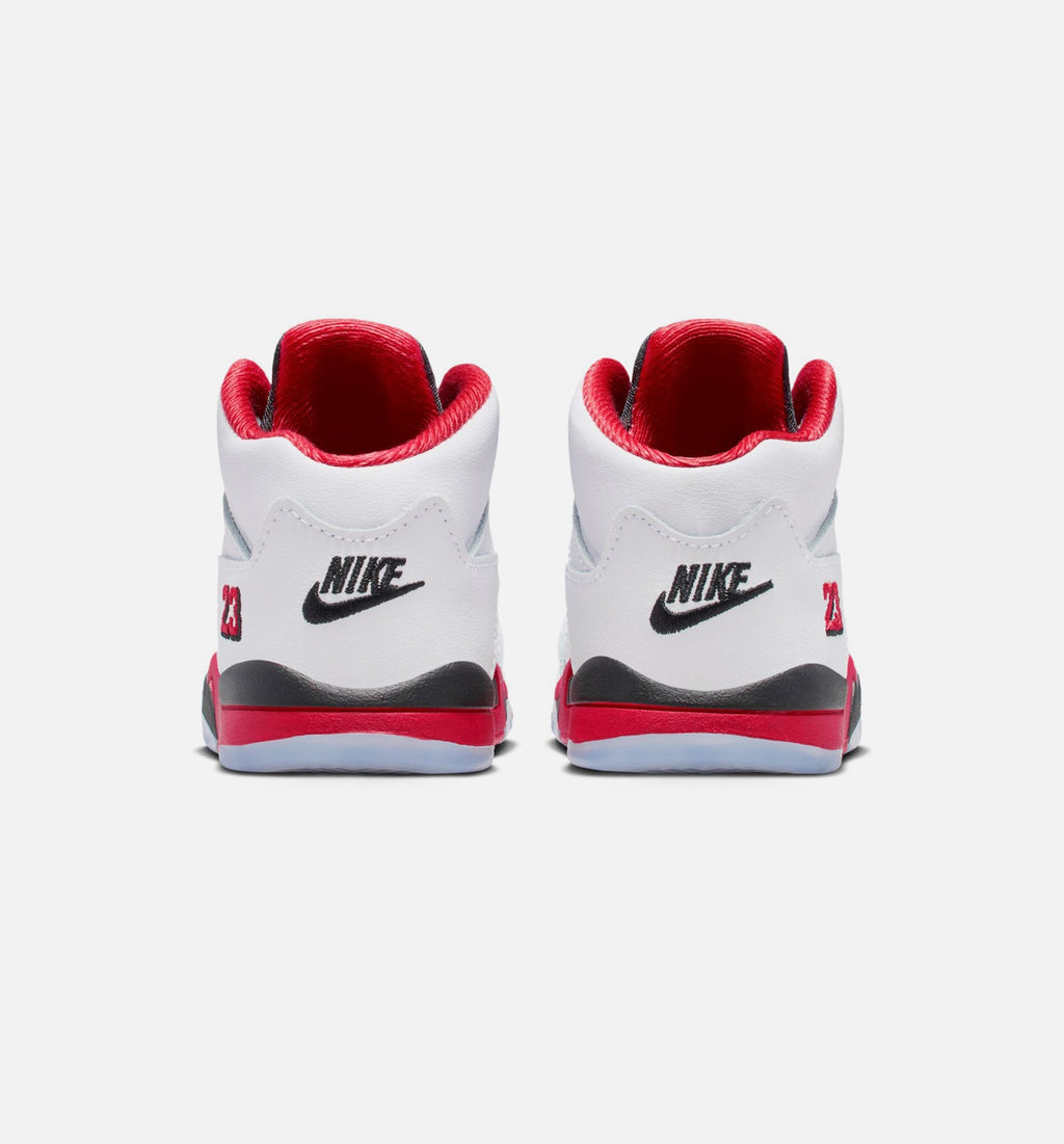 Air Jordan 5 Retro Fire Red Infant/Toddler Lifestyle Shoe – Fire Red/White