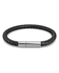Blaze - Bracelet Leather Black/Silver