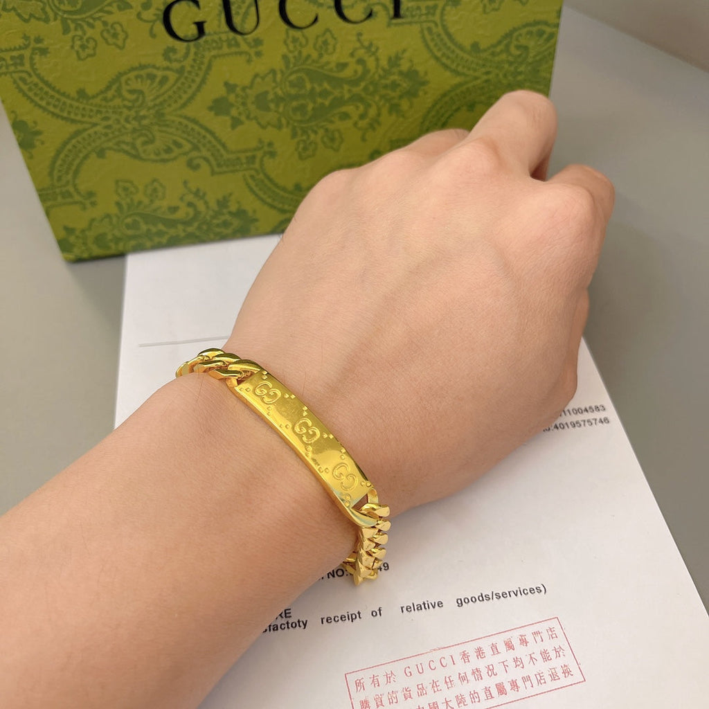 Gucci Double G Bracelet - Silver and Gold