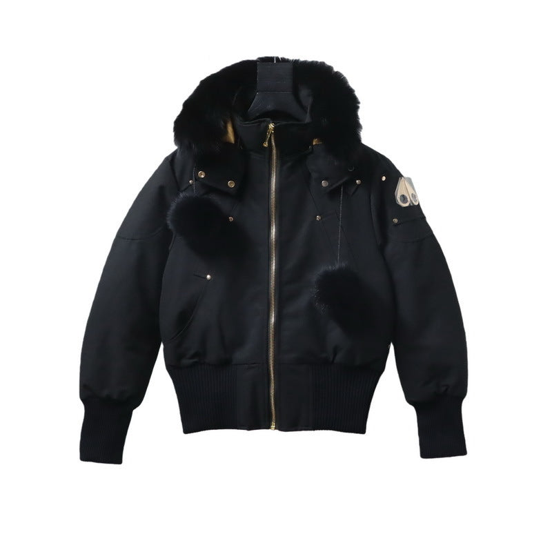 Moose Knuckles Gold Debbie Bomber 03 Down Jacket Black