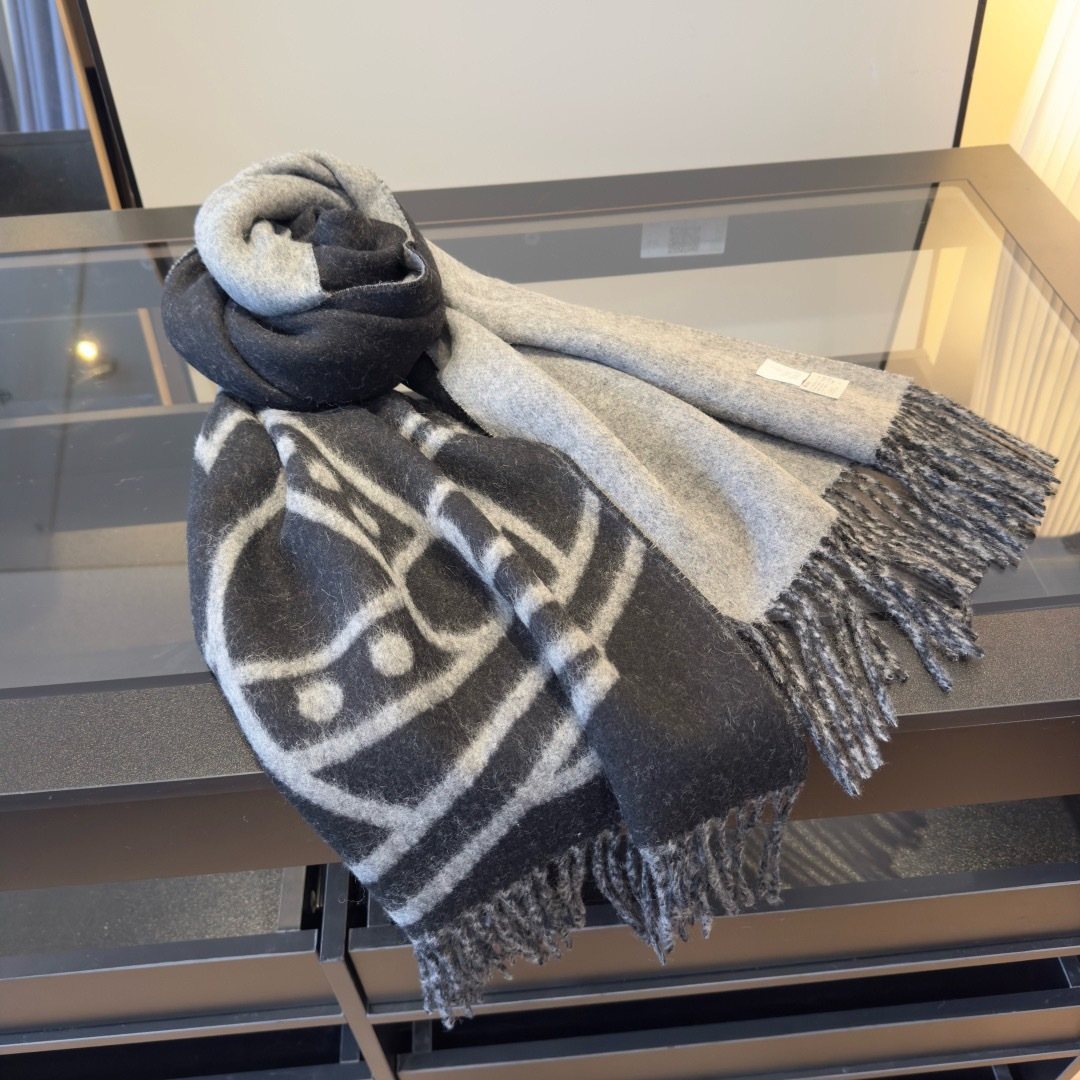 Vivienne Westwood Orb Motif Fringed Scarf