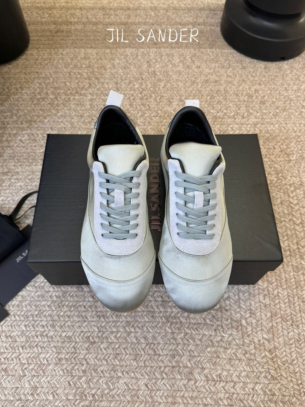 Jil Sander Satin Low-Top Sneakers
