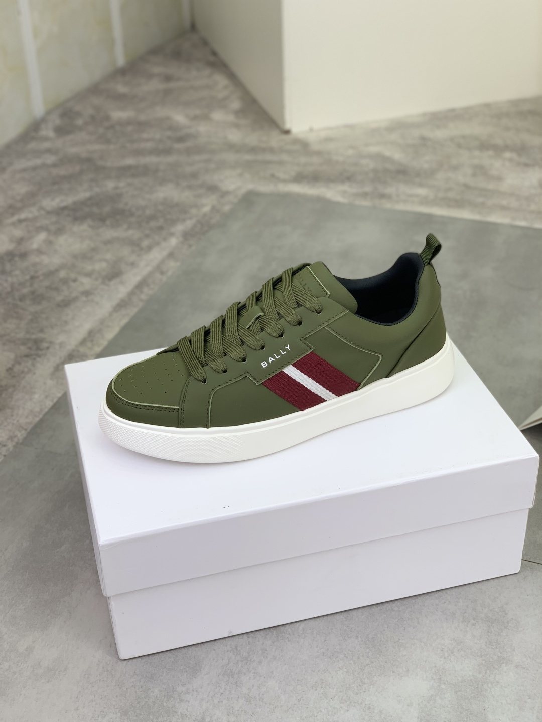 Bally Double-Stripe Low-Top Sneakers